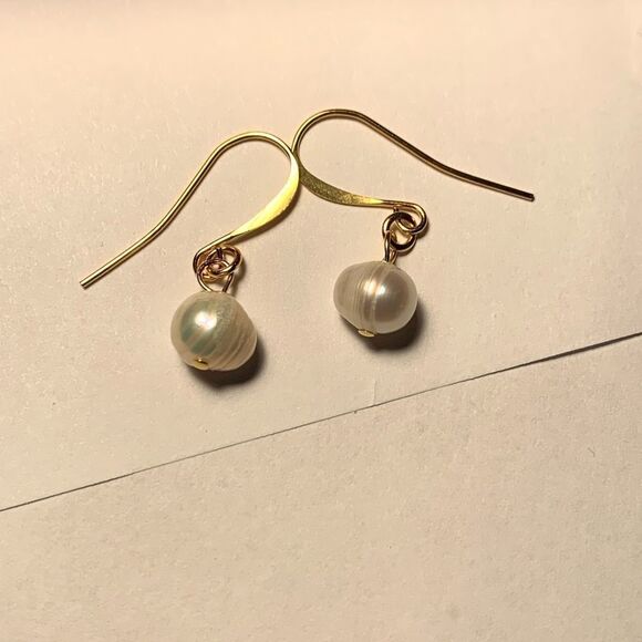 Handmade Genuine Pearl Earrings - Picture 7 of 12